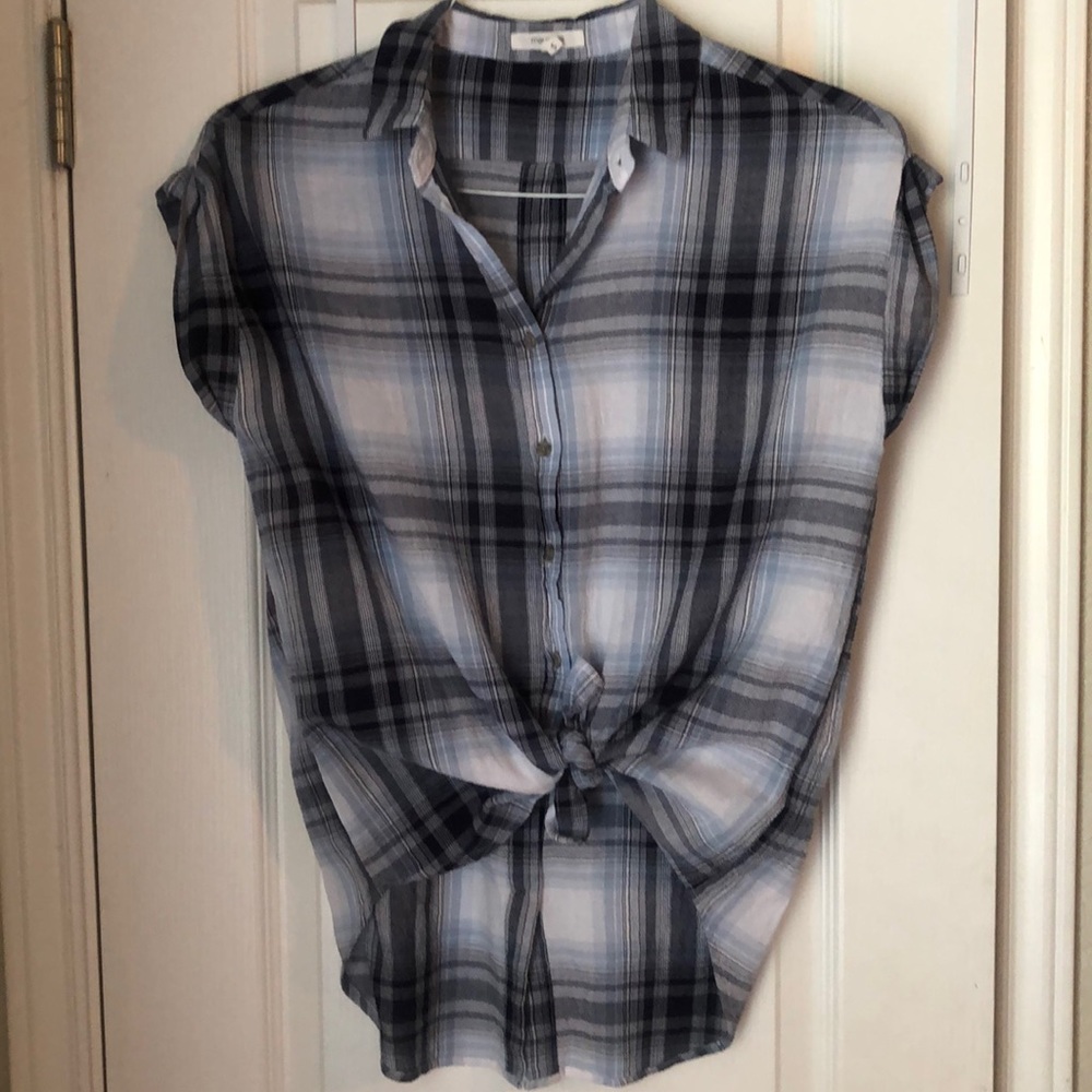 Plaid button down